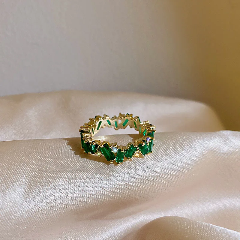 Luxury Green Crystal Irregular Gold Color Rings For Woman 2021 New Jewelry High Level Accessories For Korean Fashion Girls
Luxury Green Crystal Irregular Gold Color Rings For Woman 2021 New Jewelry High Level Accessories For Korean Fashion Girls