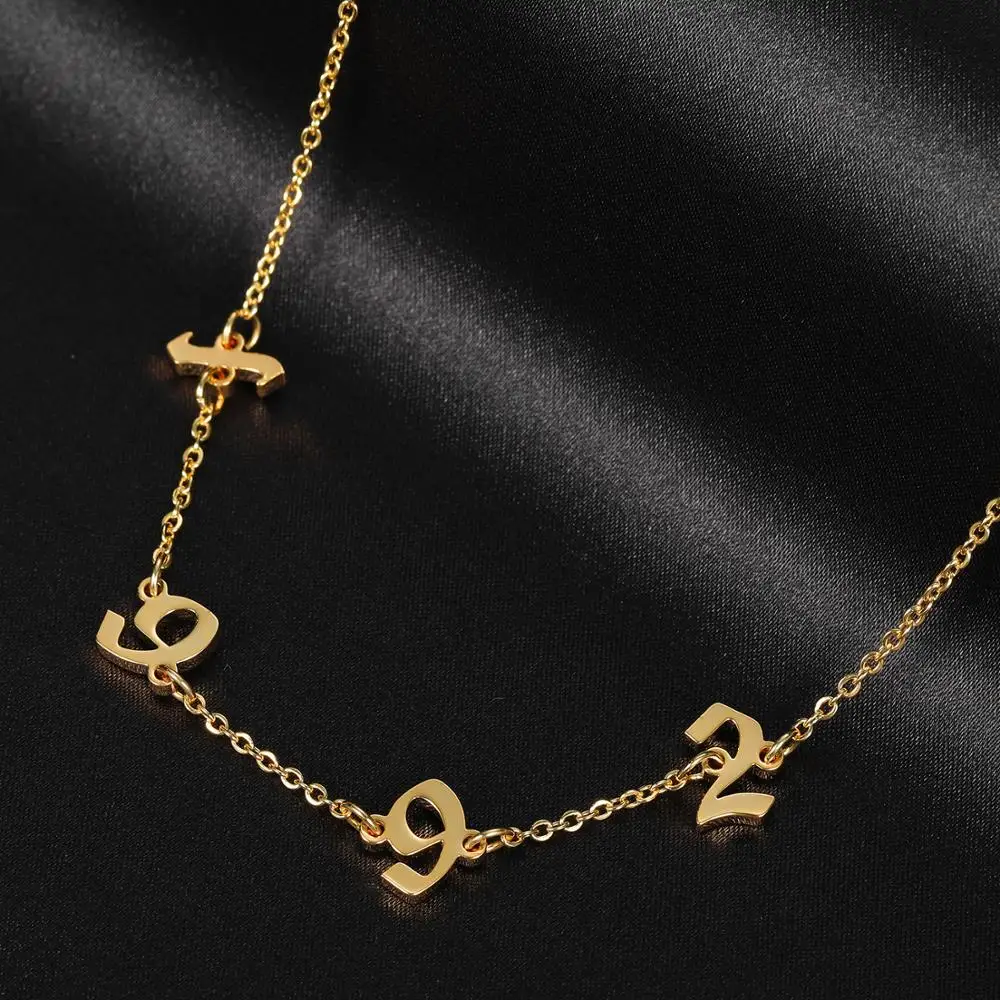 MYDIY Personalized Customized Ancient English Number Necklace 2020-2021 Year Date Name Customization Christmas New Year Gifts
MYDIY Personalized Customized Ancient English Number Necklace 2020-2021 Year Date Name Customization Christmas New Year Gifts