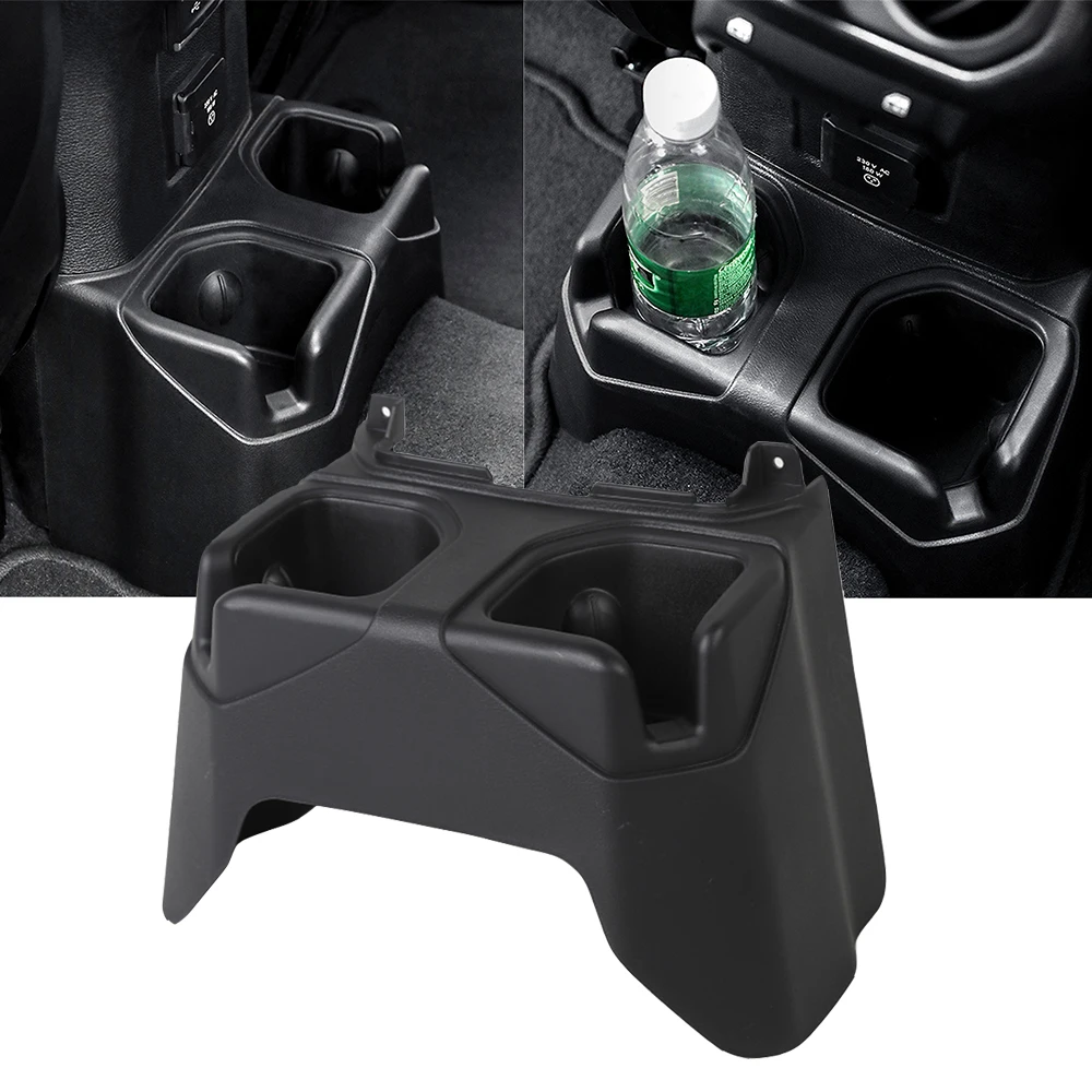 for Jeep Wrangler JL Gladiator JT 2018 2019 2020 2021 2022 Car Rear Seat Water Cup Drink Holder Storage Box Interior Accessory 
for Jeep Wrangler JL Gladiator JT 2018 2019 2020 2021 2022 Car Rear Seat Water Cup Drink Holder Storage Box Interior Accessory