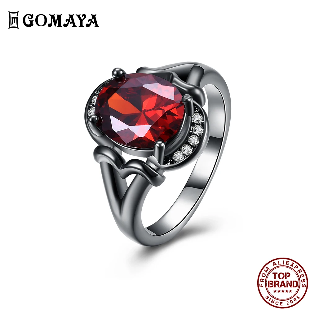 GOMAYA Classical Elegance Women Rings Red Zircon Trendy Creativity Vintage Style Finger Ring Wedding Anniversary Jewelry Gift
GOMAYA Classical Elegance Women Rings Red Zircon Trendy Creativity Vintage Style Finger Ring Wedding Anniversary Jewelry Gift