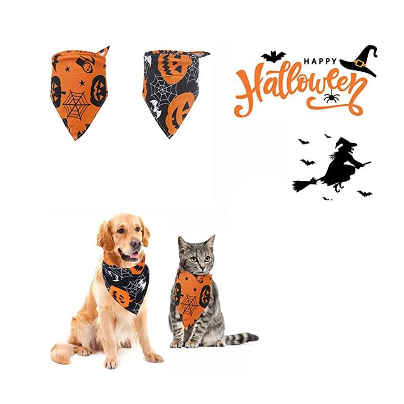 Halloween Pet Scarf Pumpkin Ghost Spider Triangle Bib Scarf Accessories Suitable For Dog Cat Puppy Halloween Christmas Party
Halloween Pet Scarf Pumpkin Ghost Spider Triangle Bib Scarf Accessories Suitable For Dog Cat Puppy Halloween Christmas Party