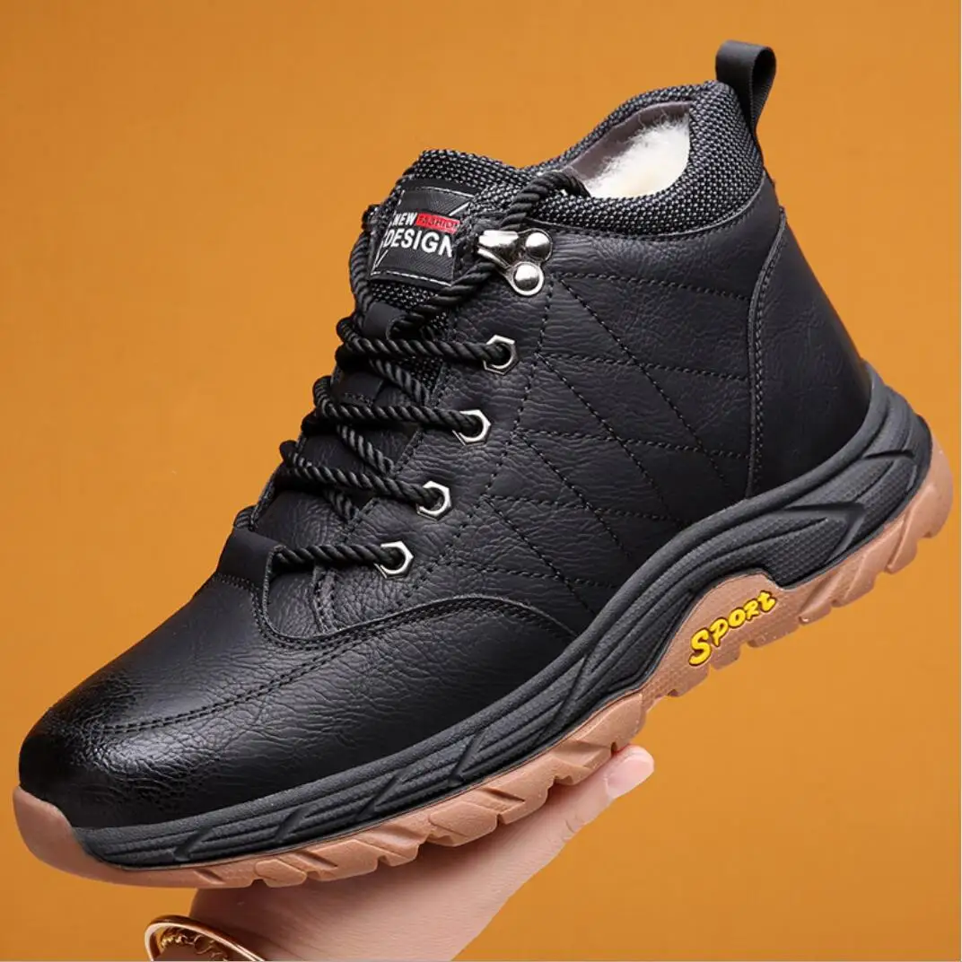 Genuine Leather Shoes Warm Men Wool Snow Boots Combat Casual Winter Men's Desert Safety Platform sneakers High Top Military Shoe
Genuine Leather Shoes Warm Men Wool Snow Boots Combat Casual Winter Men's Desert Safety Platform sneakers High Top Military Shoe