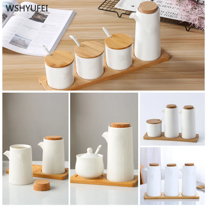 Seasoning jar set ceramic seasoning jar seasoning storage container pepper powder salt vinegar barbecue seasoning jar oil pot
Seasoning jar set ceramic seasoning jar seasoning storage container pepper powder salt vinegar barbecue seasoning jar oil pot