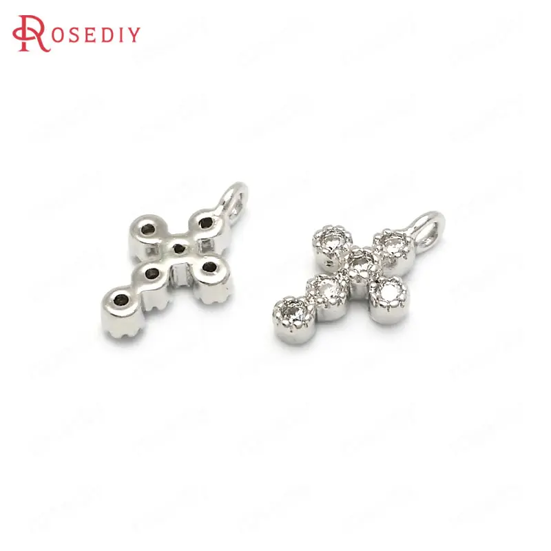(33687)6PCS 10*6MM 24K Gold Color Brass with Zircon Small Cross Charms Pendants High Quality Diy Jewelry Findings Accessories
(33687)6PCS 10*6MM 24K Gold Color Brass with Zircon Small Cross Charms Pendants High Quality Diy Jewelry Findings Accessories