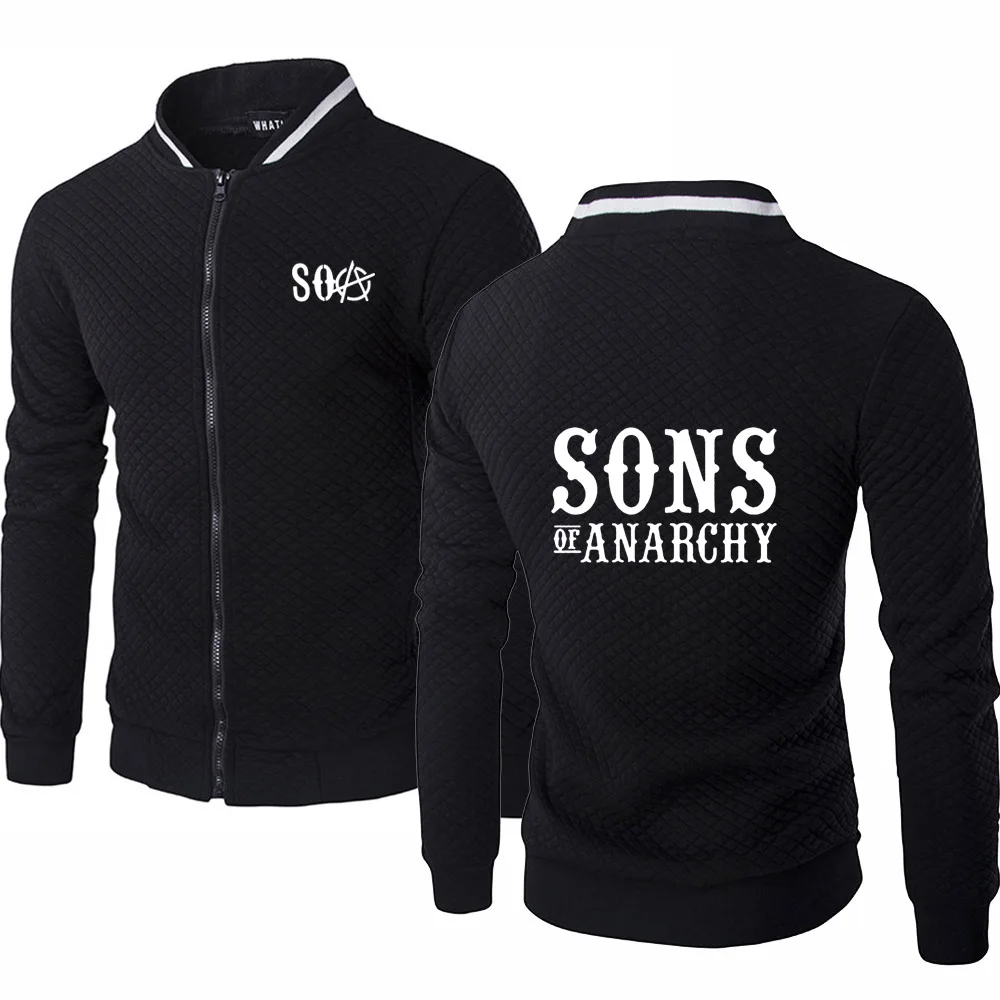 Spring Autumn SOA Sons of Anarchy Jacket The Fashion Zipper Mens Jacket High Quality Cotton Men's Baseball Jacket Sweatshirts
Spring Autumn SOA Sons of Anarchy Jacket The Fashion Zipper Mens Jacket High Quality Cotton Men's Baseball Jacket Sweatshirts