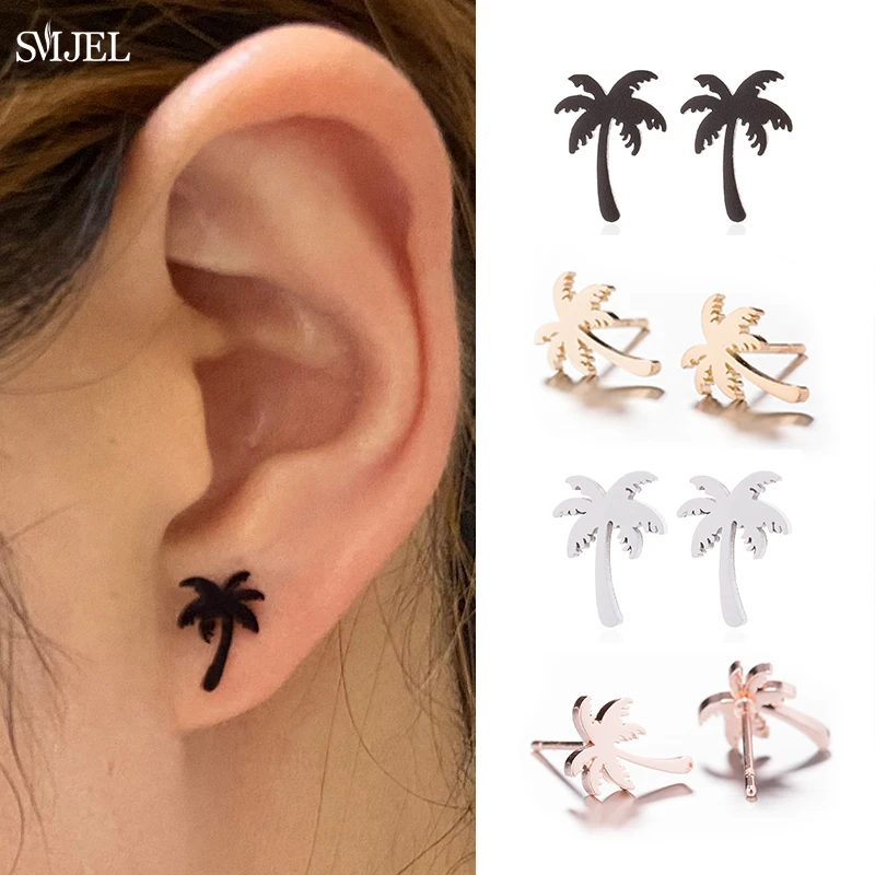 Bohemian Coconute Tree Stud Earrings Women Summer Fashion Tree Plant Jewelry Stainless Steel Palm Leaves Accessories Bijoux
Bohemian Coconute Tree Stud Earrings Women Summer Fashion Tree Plant Jewelry Stainless Steel Palm Leaves Accessories Bijoux