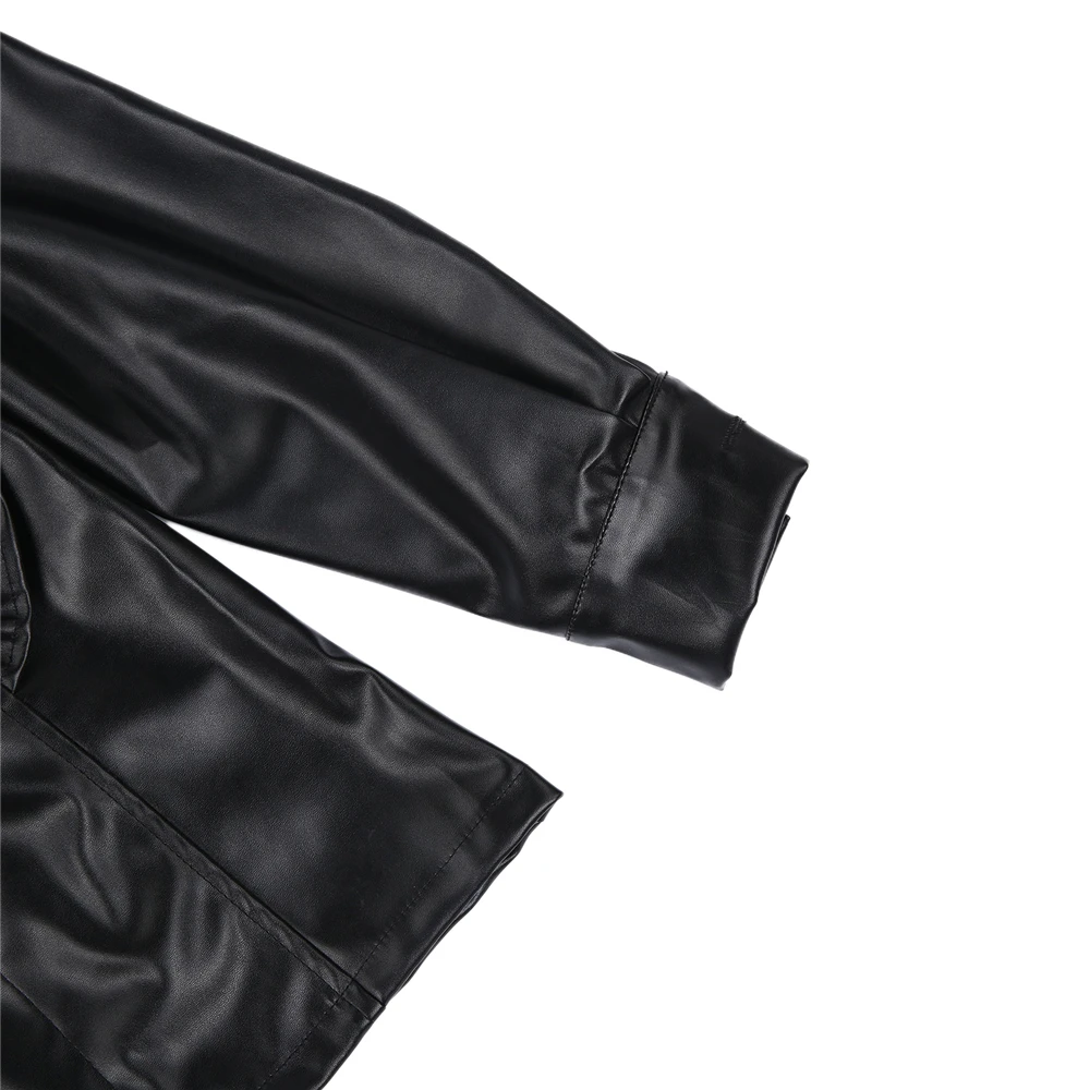 Vintage Black Tunic Spring Autumn Women PU Leather Ruffles Long Sleeve Shirts Fashion Sexy V Neck Buttons Blouse Tops Party Wear
Vintage Black Tunic Spring Autumn Women PU Leather Ruffles Long Sleeve Shirts Fashion Sexy V Neck Buttons Blouse Tops Party Wear