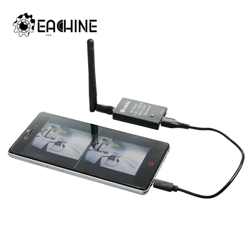Eachine ROTG01 UVC OTG 5.8G 150CH Full Channel FPV Receiver For Android Mobile Phone Smartphone
Eachine ROTG01 UVC OTG 5.8G 150CH Full Channel FPV Receiver For Android Mobile Phone Smartphone