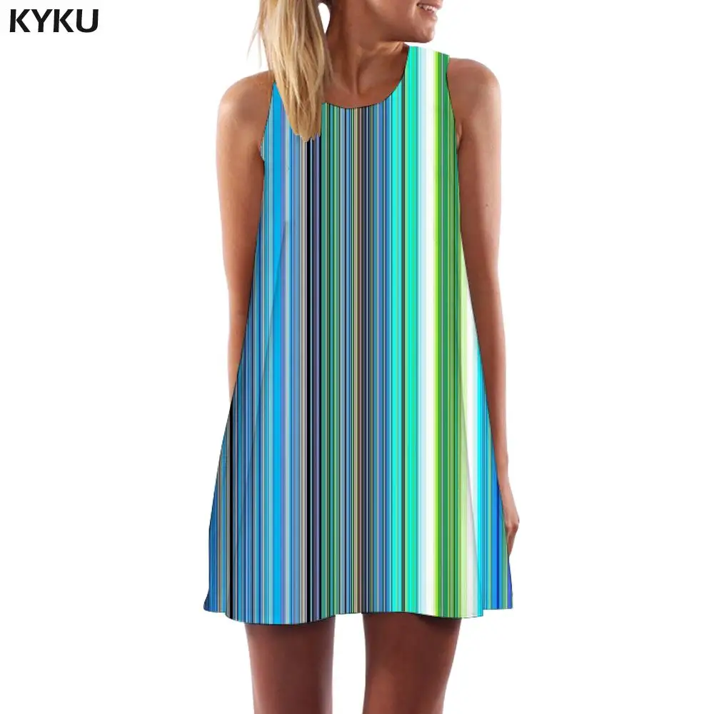 KYKU Brand Colorful Dress Women Gradient Korean Style Stripe 3d Print Rainbow Ladies Dresses Womens Clothing Tassel New
KYKU Brand Colorful Dress Women Gradient Korean Style Stripe 3d Print Rainbow Ladies Dresses Womens Clothing Tassel New