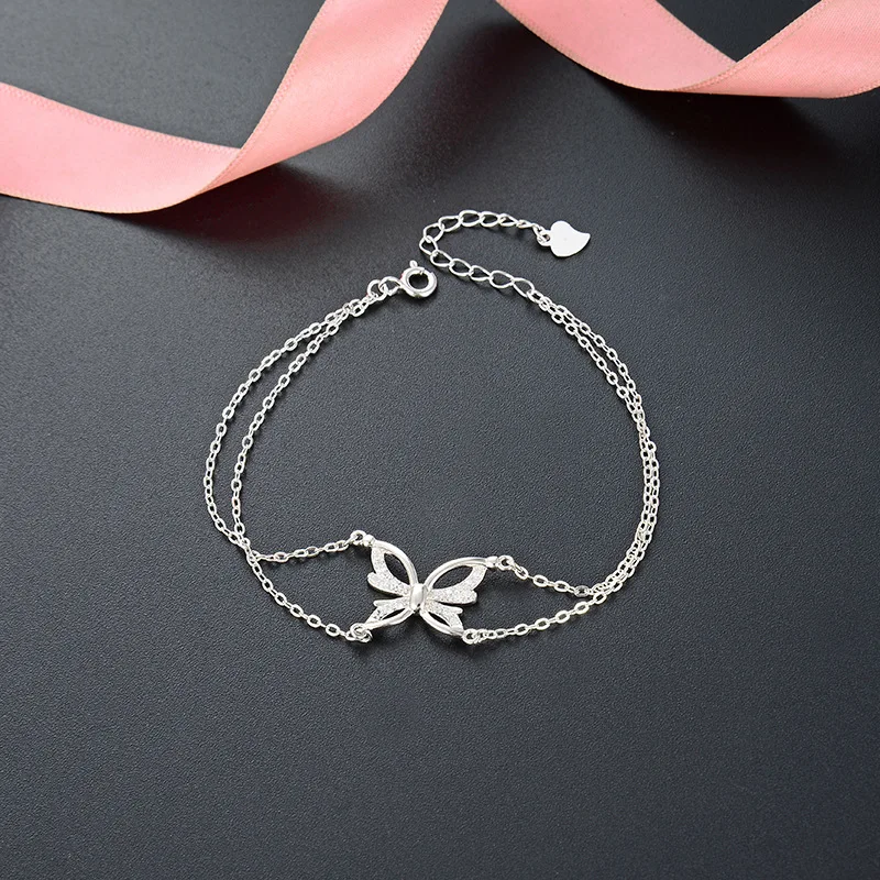 Fashion Popular Butterfly Student Accessories S925 Silver Zircon Bracelet Female Diamond Popular Personality Jewelry
Fashion Popular Butterfly Student Accessories S925 Silver Zircon Bracelet Female Diamond Popular Personality Jewelry