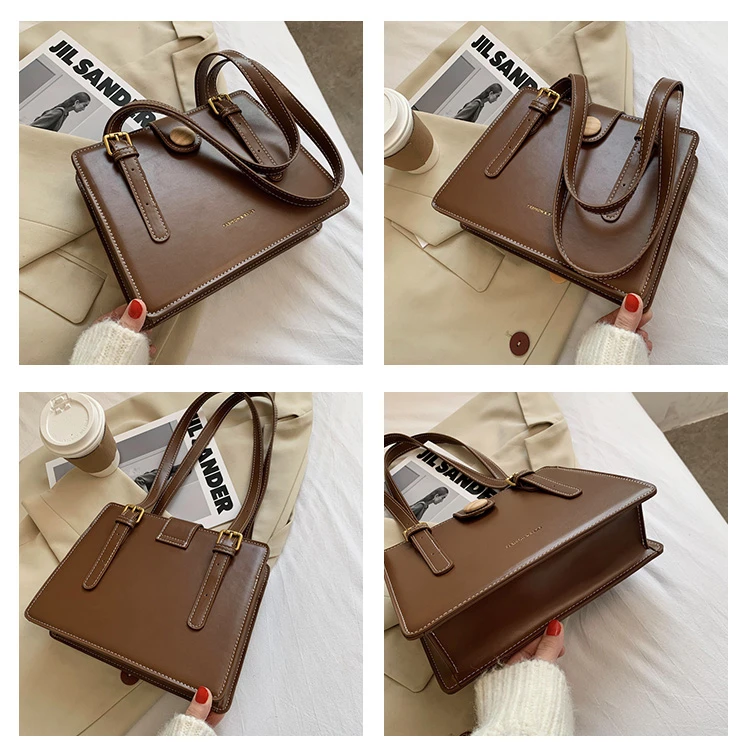 PU Leather Shoulder Bags For Women 2021 Fashion Design Women's Handbag Solid Color Shopper Bag Bolsa Feminina Sac Female Bag
PU Leather Shoulder Bags For Women 2021 Fashion Design Women's Handbag Solid Color Shopper Bag Bolsa Feminina Sac Female Bag