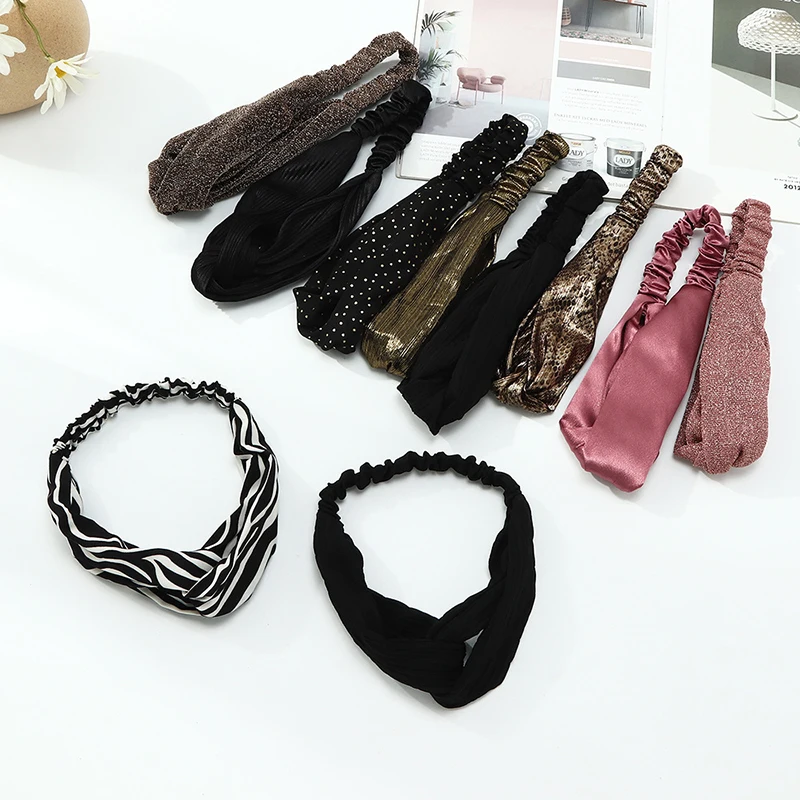 Retro New Polka Dot Cross Headband Ladies Hair Accessories Fashion Pure Color 2-Piece Set All-match Polka Dot Head Hoop
Retro New Polka Dot Cross Headband Ladies Hair Accessories Fashion Pure Color 2-Piece Set All-match Polka Dot Head Hoop