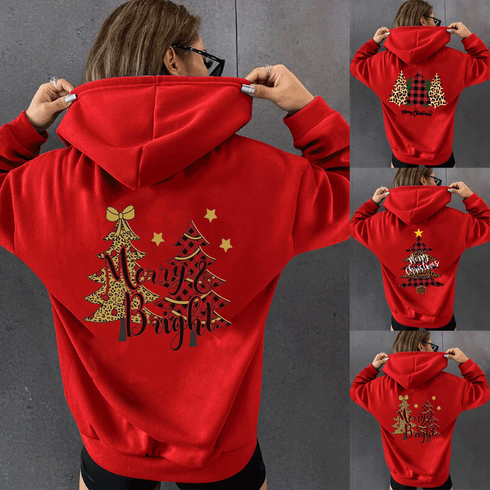 2022 Christmas Hoodies Women Casual Red Sweatshirt Oversized Graphic Long Sleeve Pullover Sweatshirts Christmas Tree Print Tops
2022 Christmas Hoodies Women Casual Red Sweatshirt Oversized Graphic Long Sleeve Pullover Sweatshirts Christmas Tree Print Tops