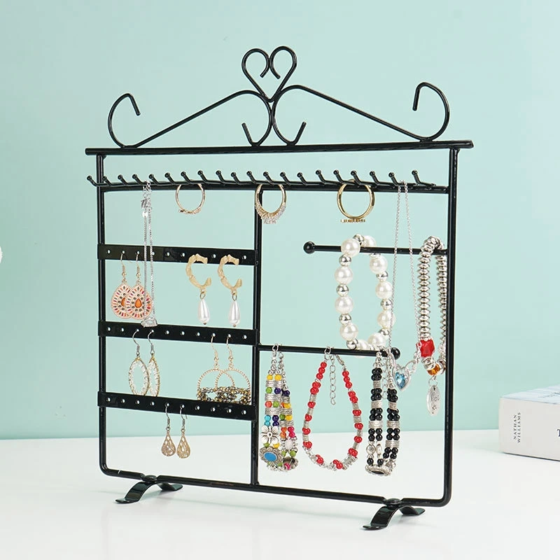 Metal Jewelry Tower, Compact Earrings Organizer Necklaces Hanger Bracelets Display Stand
Metal Jewelry Tower, Compact Earrings Organizer Necklaces Hanger Bracelets Display Stand