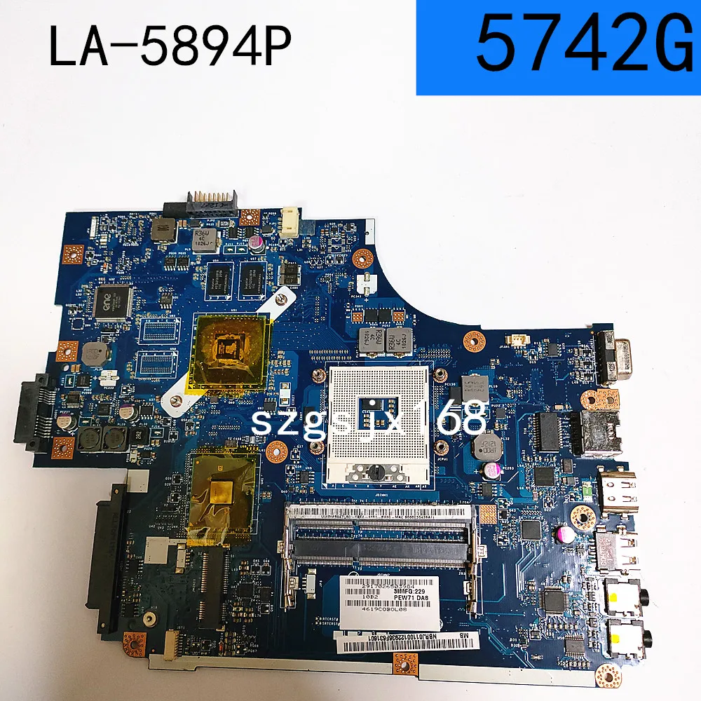 Материнская плата PEW71 LA-5894P для ноутбука ACER 5742G GT520M/1 ГБ GPU MBRJ002001 HM55 DDR3, Полная проверка
Материнская плата PEW71 LA-5894P для ноутбука ACER 5742G GT520M/1 ГБ GPU MBRJ002001 HM55 DDR3, Полная проверка