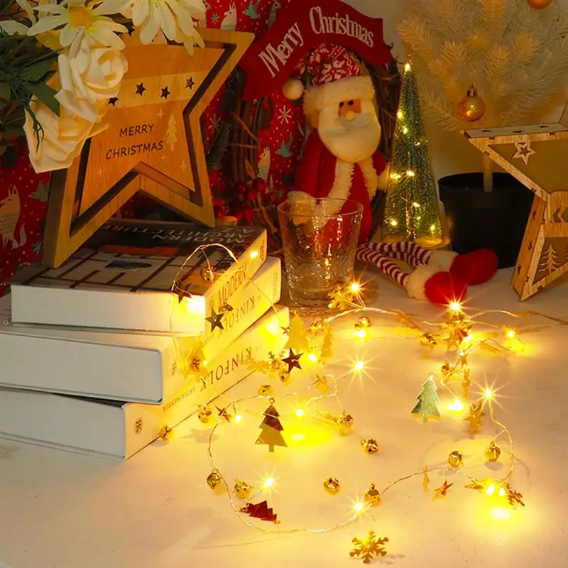 20led 2m Christmas String Light LED Snowflake Bell Star Battery Power Twinkle Light for Wedding Party Valentine's Day Decor
20led 2m Christmas String Light LED Snowflake Bell Star Battery Power Twinkle Light for Wedding Party Valentine's Day Decor