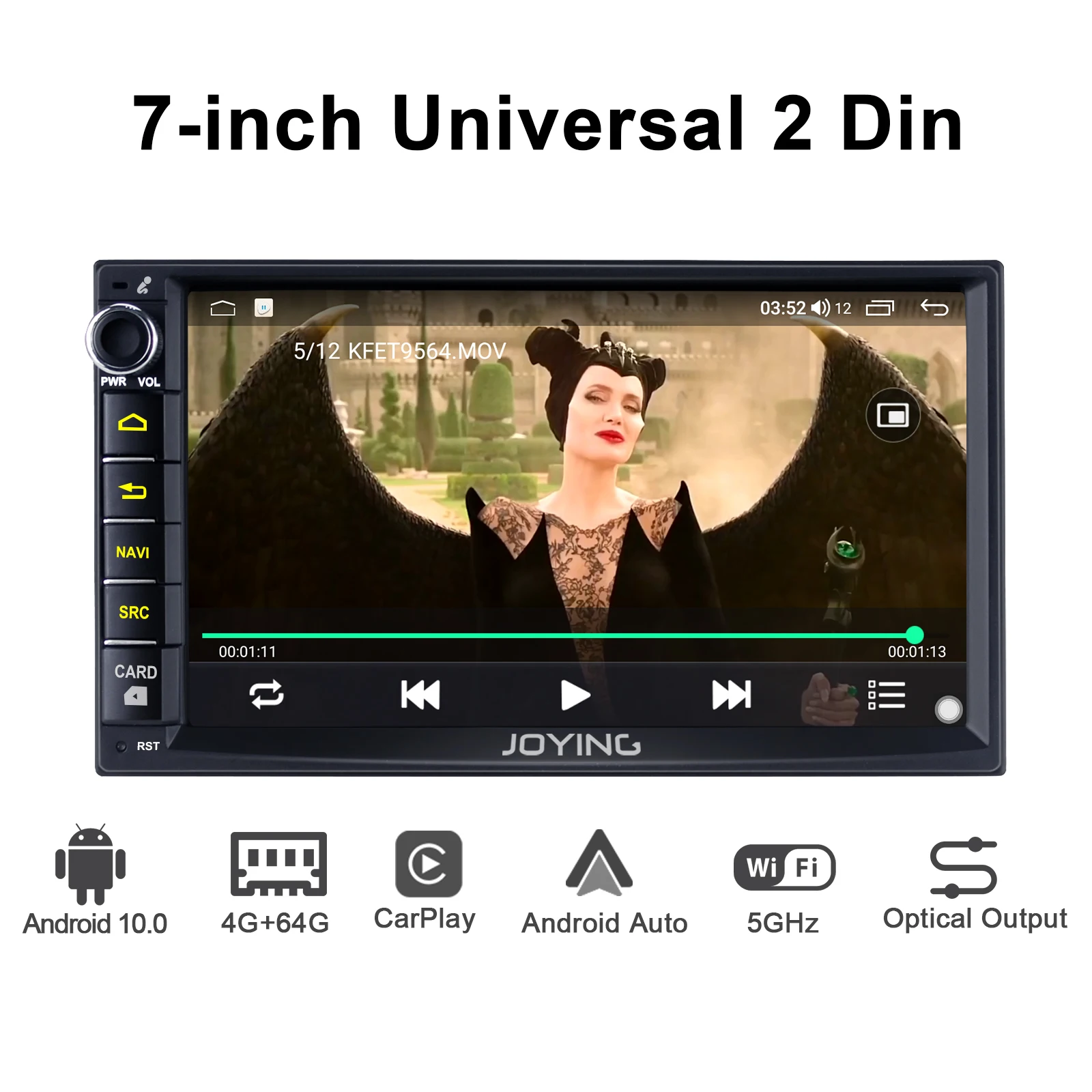 Автомагнитола универсальная 7 дюймов 2 Din Android 10 0 GPS навигация|joying 7|7 inch dinhead unit |