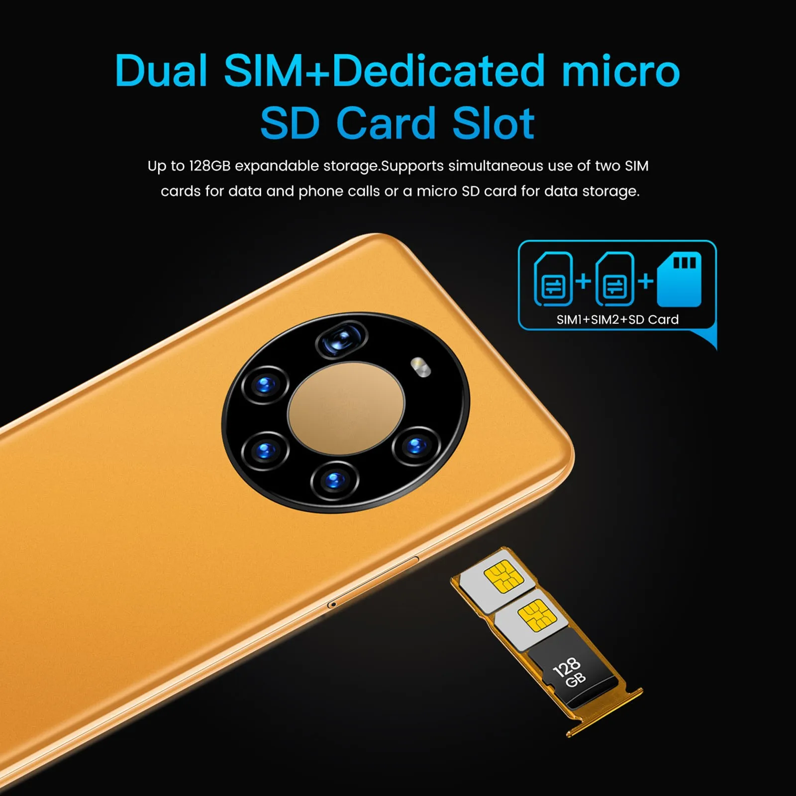 US Mate48 Ultra Android 6.0 Smartphone Fingerprint Face Unlocked 50MP Rear HDCamera 16GB MTK6580 Quad-Core 6.8 Inch Dual Card
US Mate48 Ultra Android 6.0 Smartphone Fingerprint Face Unlocked 50MP Rear HDCamera 16GB MTK6580 Quad-Core 6.8 Inch Dual Card