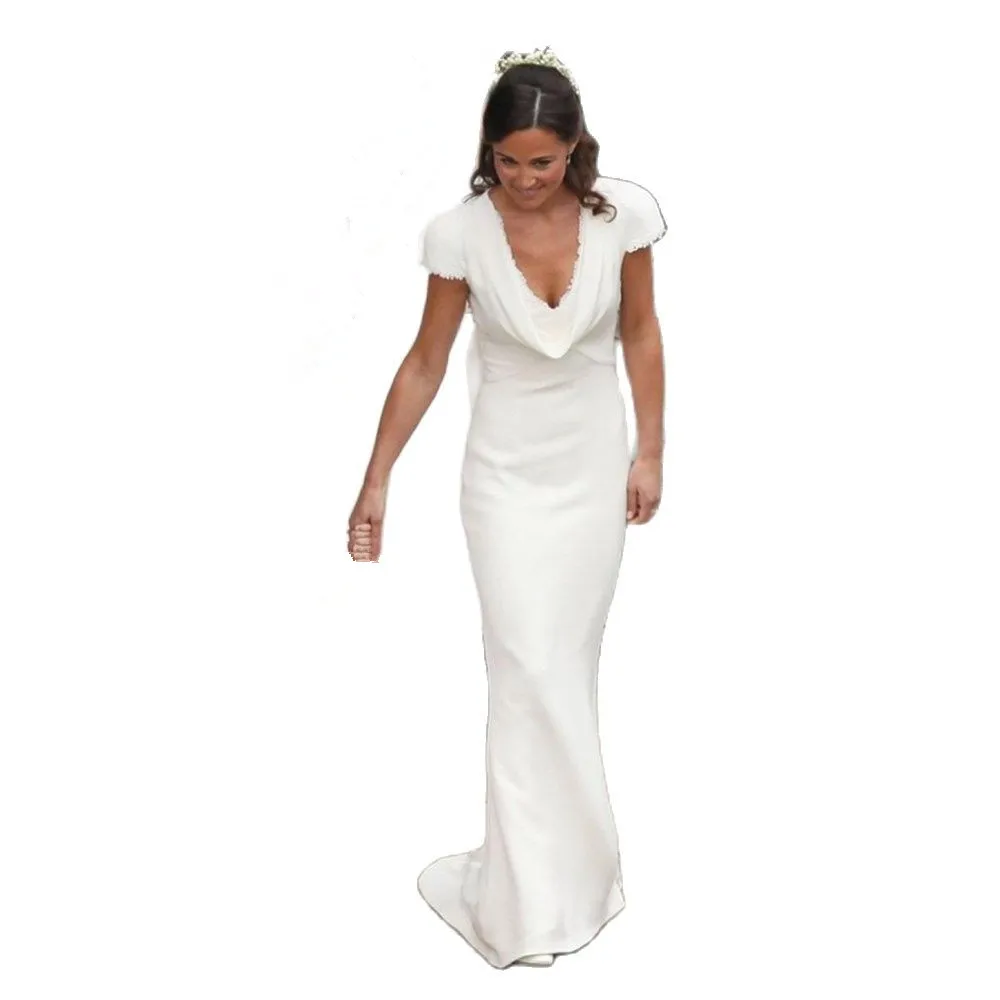 New Hot Sales White Bridesmaid Dresses Mermaid V Neck Short Sleeve Simple Cheap Designer Formal Gown Custom Size
New Hot Sales White Bridesmaid Dresses Mermaid V Neck Short Sleeve Simple Cheap Designer Formal Gown Custom Size