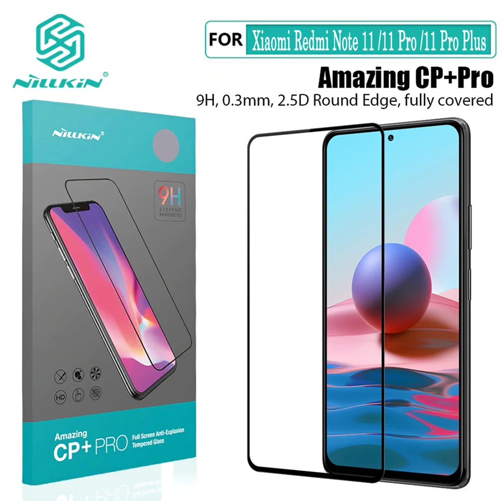 Стекло Nillkin CP + Pro H/H + Pro для Xiaomi Redmi Note 11, Защитная пленка для экрана Redmi Note 11 Pro /11 Pro + Plus, закаленное стекло 
Стекло Nillkin CP + Pro H/H + Pro для Xiaomi Redmi Note 11, Защитная пленка для экрана Redmi Note 11 Pro /11 Pro + Plus, закаленное стекло