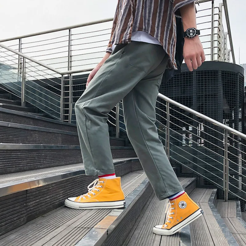 Pants Men Solid Simple All Match High Waist Sweatpants Mens Korean Fashion Trousers Plus Size Males Ulzzang Loose Streetwear 
Pants Men Solid Simple All Match High Waist Sweatpants Mens Korean Fashion Trousers Plus Size Males Ulzzang Loose Streetwear