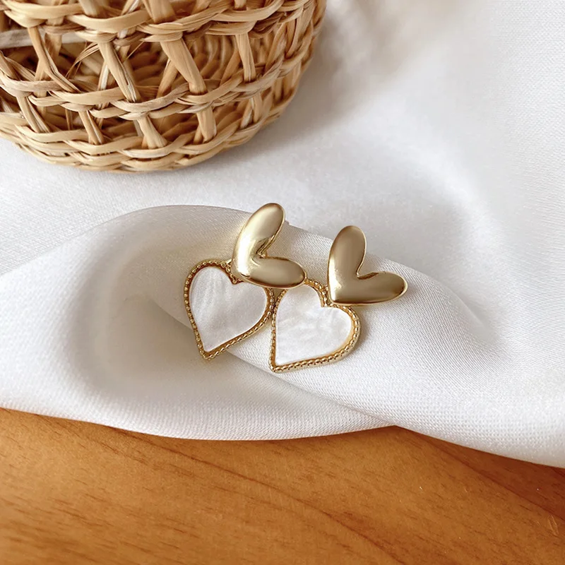 Origin Summer Luxury Double-layer White Color Love Heart Dangle Earrings for Women Charming Metal Enamel Earrings Jewellery
Origin Summer Luxury Double-layer White Color Love Heart Dangle Earrings for Women Charming Metal Enamel Earrings Jewellery
