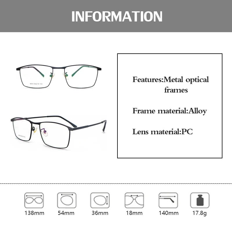 High Quality Eyeglasses Frame for Men Spectacle Frames Women Branded Fashionable Lightweight High-End Metal Optical Glasses
High Quality Eyeglasses Frame for Men Spectacle Frames Women Branded Fashionable Lightweight High-End Metal Optical Glasses