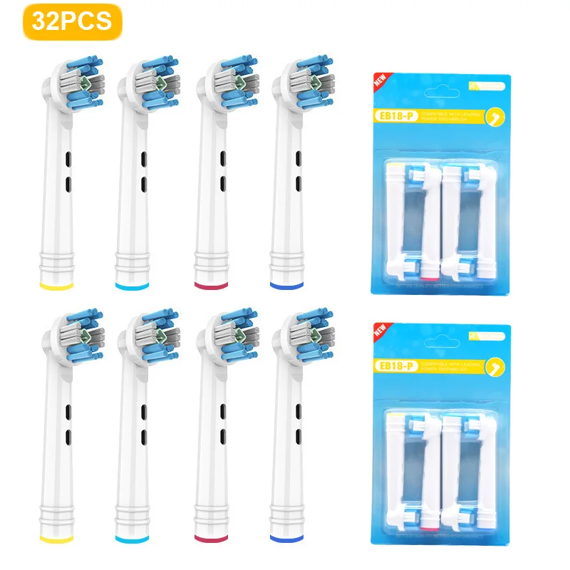 32pcs New EB18P Replacement Brush Heads For Oral-B Toothbrush Heads Advance Power/Pro Health Electric Toothbrush Heads
32pcs New EB18P Replacement Brush Heads For Oral-B Toothbrush Heads Advance Power/Pro Health Electric Toothbrush Heads