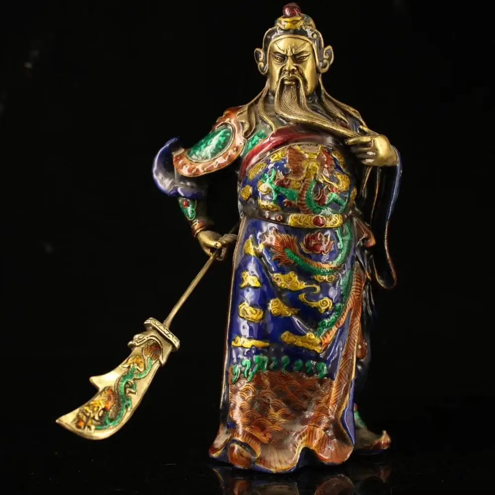 wedding decoration cloisonne copper tire enamel painted Wu Caishen Station Guan Gong statue
wedding decoration cloisonne copper tire enamel painted Wu Caishen Station Guan Gong statue