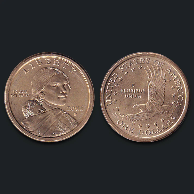 

1 доллар США, издание 2006 года, 100% настоящие оригинальные коллекционные монеты, Unc Подлинная монета