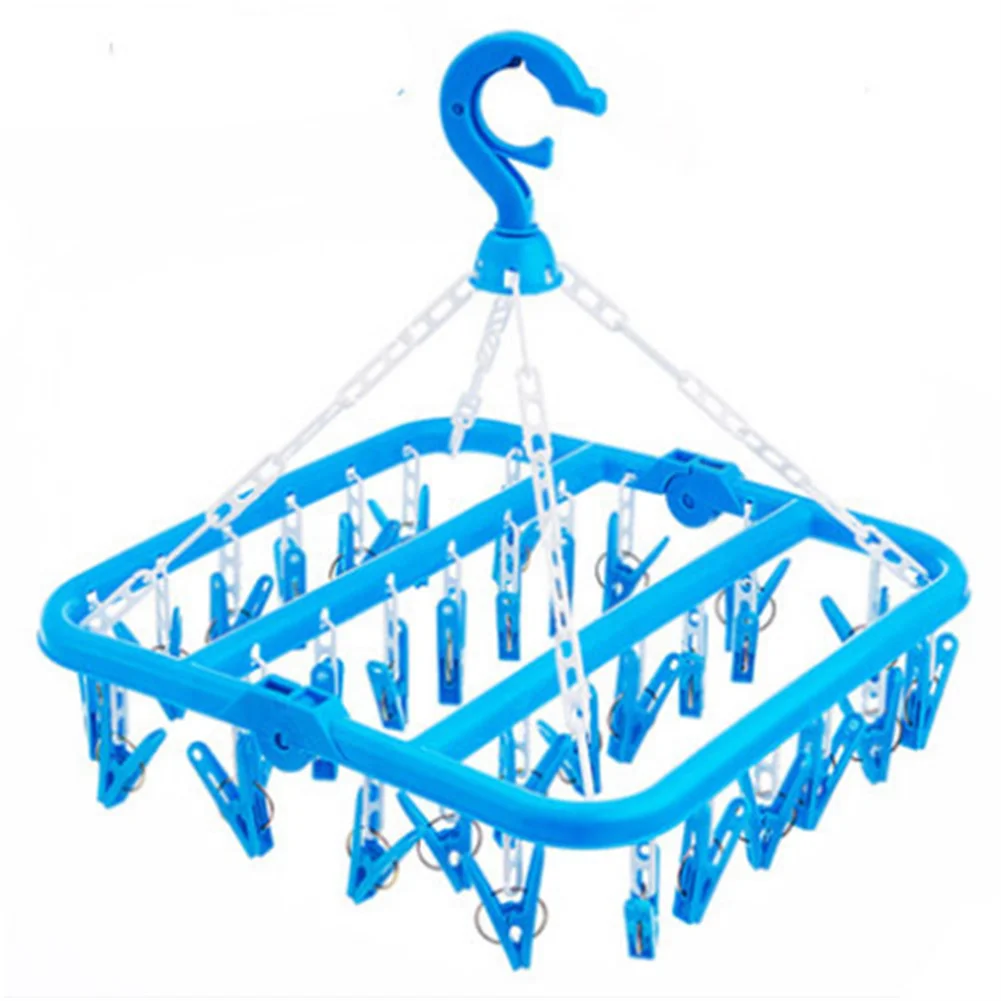 Household Folding Clip Hanger With 32 Drying Clips Multifunctional Laundry Storage Organization Socks Panties Drying Racks
Household Folding Clip Hanger With 32 Drying Clips Multifunctional Laundry Storage Organization Socks Panties Drying Racks