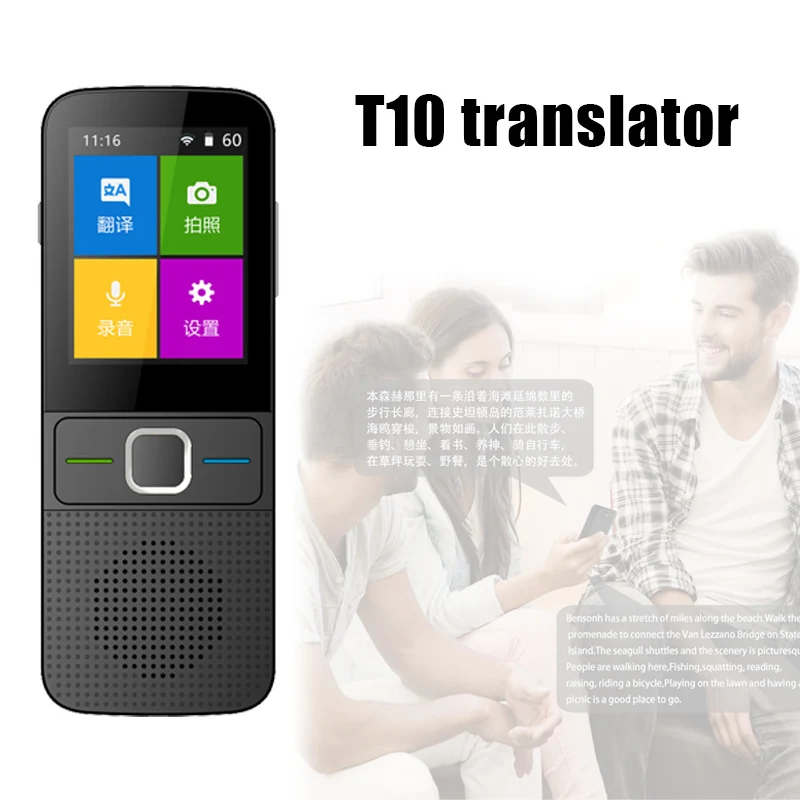 Smart Voice Translator Two-Way Multi-Language Real-time WiFi Portable Translation SP99
Smart Voice Translator Two-Way Multi-Language Real-time WiFi Portable Translation SP99
