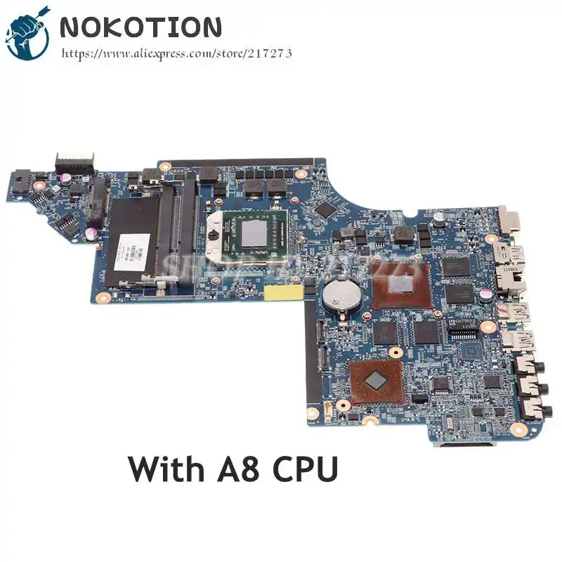NOKOTION Laptop Motherboard For HP DV6-6000 650854-001 665284-001 665281-001 650851-001 DDR3 With 1G GPU+A8 CPU
NOKOTION Laptop Motherboard For HP DV6-6000 650854-001 665284-001 665281-001 650851-001 DDR3 With 1G GPU+A8 CPU