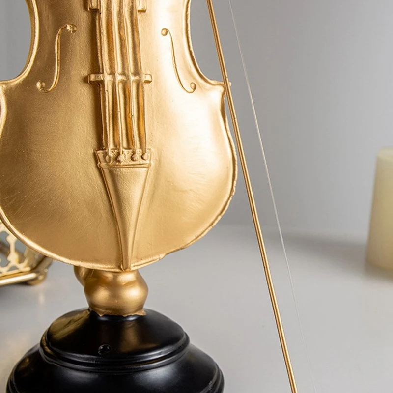 Retro Golden Violin Statue Decor Resin Art Sculpture Crafts Ornaments Vintage Instrument Office Desktop Home Decor
Retro Golden Violin Statue Decor Resin Art Sculpture Crafts Ornaments Vintage Instrument Office Desktop Home Decor