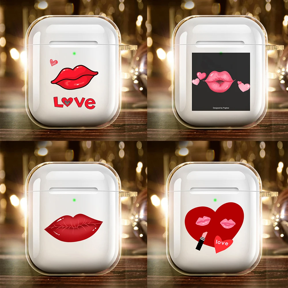 2021 Silicone for Airpods 1/2 Earphone Fashion Hand painted lipstick lip print Fundas Airpods Case Air Pods Charging Box Bags
2021 Silicone for Airpods 1/2 Earphone Fashion Hand painted lipstick lip print Fundas Airpods Case Air Pods Charging Box Bags