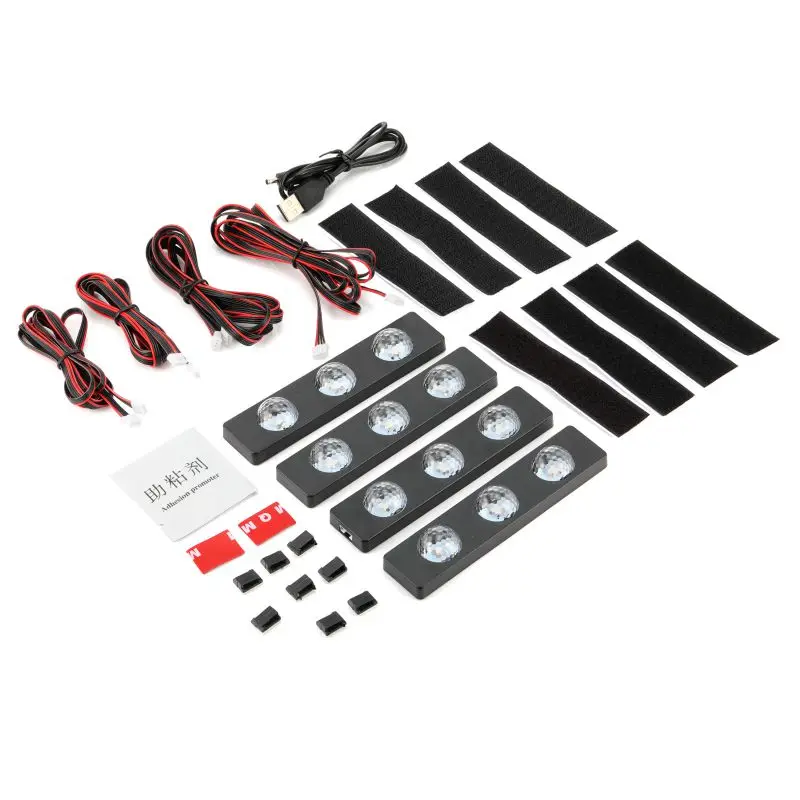 4x Colors LED RGB Car Interior Light Decorative Atmosphere Lamps Car Ambient Foot Star Starry Light Wireless With Voice Control
4x Colors LED RGB Car Interior Light Decorative Atmosphere Lamps Car Ambient Foot Star Starry Light Wireless With Voice Control
