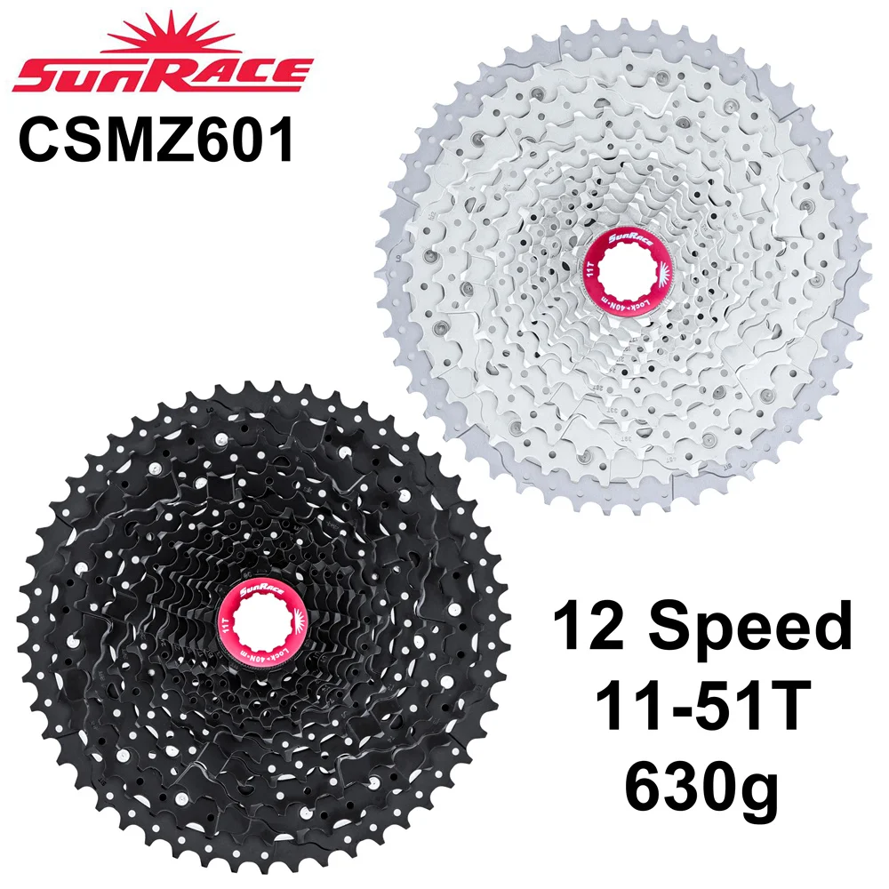 SunRace CSMZ601 MTB 12S Cassette 12 SPEED 11-51T Flywheel 12S Cassette Sprocket Compatible Shimano DEORE SRAM Eagle
SunRace CSMZ601 MTB 12S Cassette 12 SPEED 11-51T Flywheel 12S Cassette Sprocket Compatible Shimano DEORE SRAM Eagle