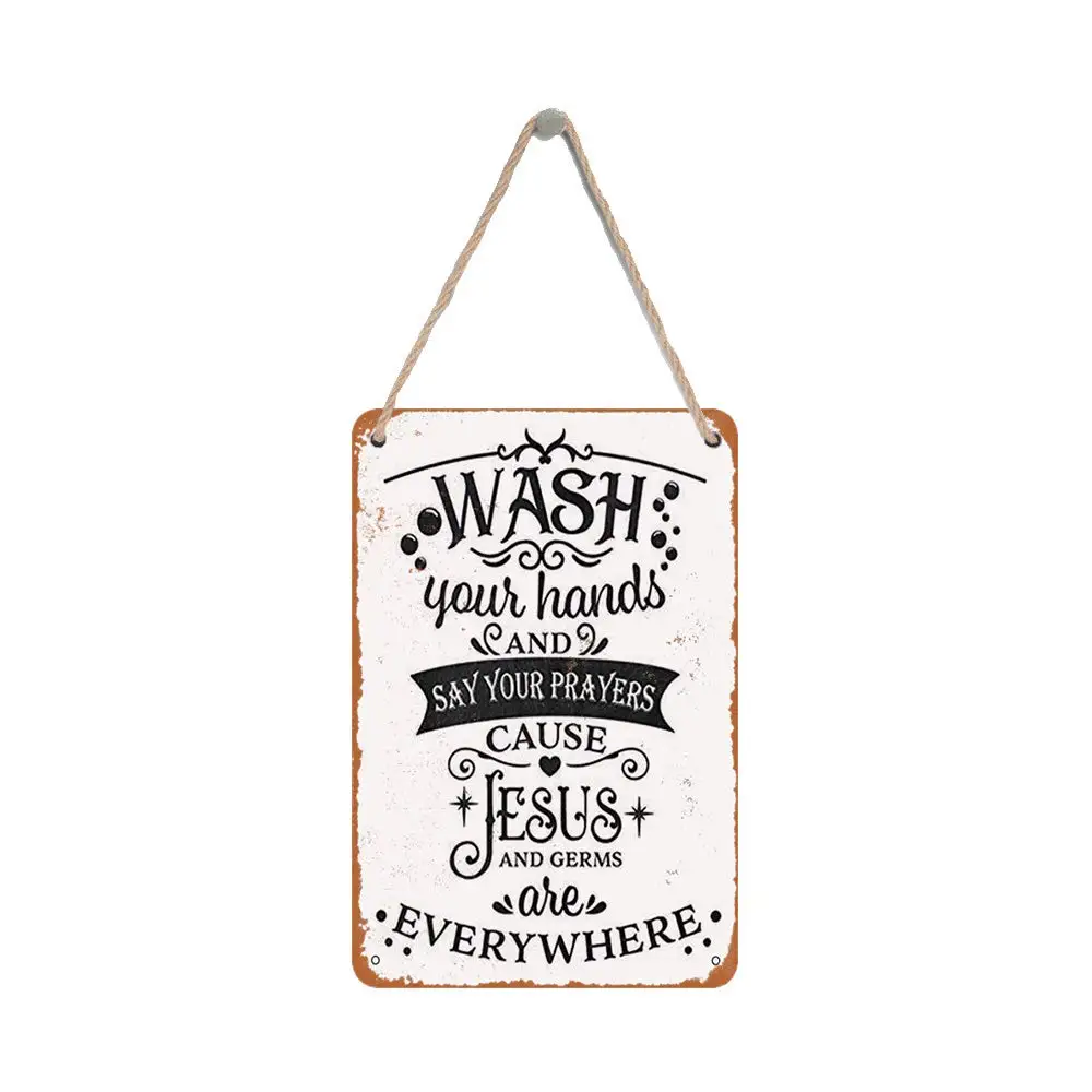 Isaric деревянный подвесной знак 8X12 дюймов Вымойте руки и скажите свои молитвы смешной деревянный знак 
Isaric деревянный подвесной знак 8X12 дюймов Вымойте руки и скажите свои молитвы смешной деревянный знак