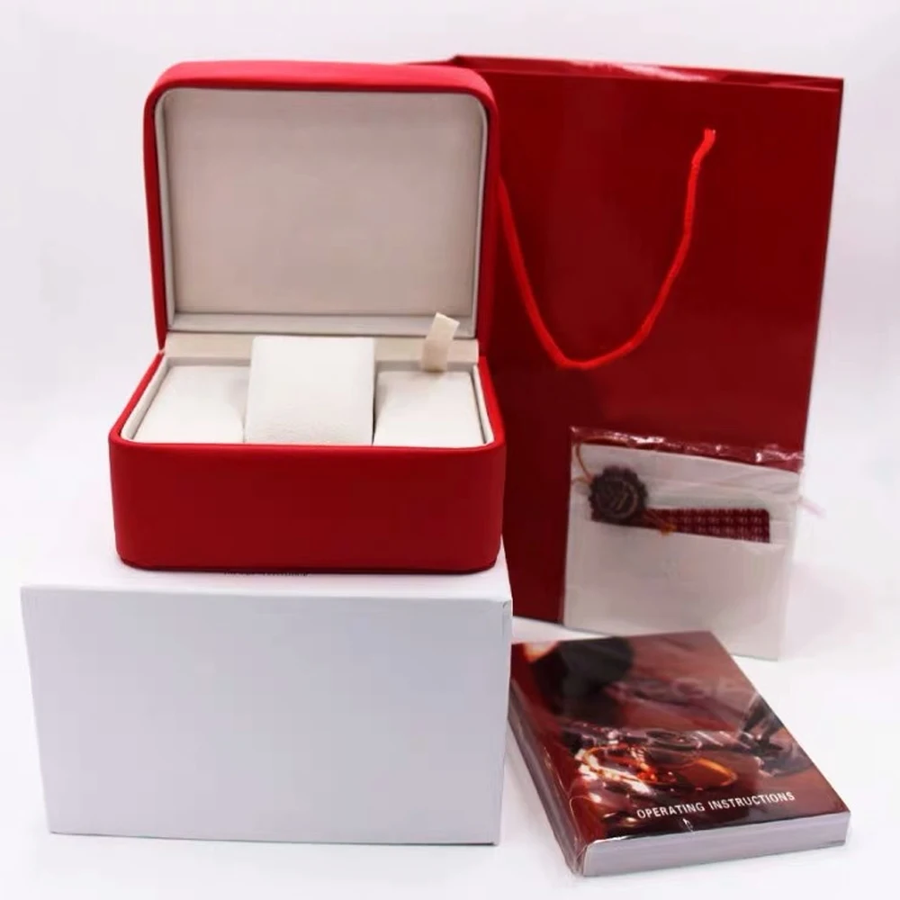 2020 Luxury Square Red Booklet Card Tags And Papers In English Watches Box Original Inner Outer Men Wristwatch box
2020 Luxury Square Red Booklet Card Tags And Papers In English Watches Box Original Inner Outer Men Wristwatch box