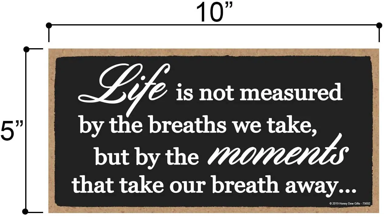 Home Decor, Life is Not Measured by The Breaths We Take, Hanging Wood Sign, Housewarming Gifts
Home Decor, Life is Not Measured by The Breaths We Take, Hanging Wood Sign, Housewarming Gifts