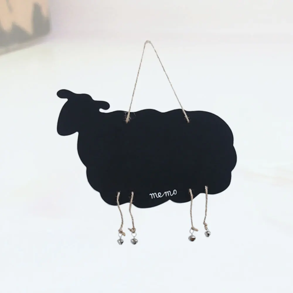 Wooden Message Blackboard Double-Sided Board Wall Decor Signs Home Hanging Board Ornament (Sheep) 
Wooden Message Blackboard Double-Sided Board Wall Decor Signs Home Hanging Board Ornament (Sheep)
