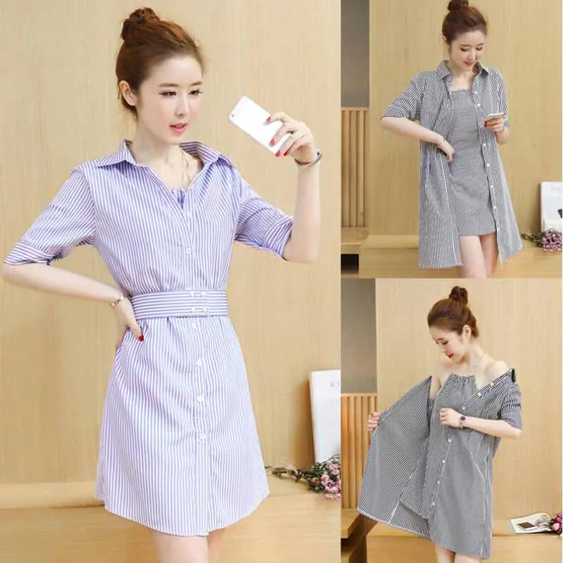 2021 Spring Summer Plus Size Woman Dress Vestidos Verano Elegant Striped Shirt Dress Casual 3xl 4xl Lady Sexy Dress
2021 Spring Summer Plus Size Woman Dress Vestidos Verano Elegant Striped Shirt Dress Casual 3xl 4xl Lady Sexy Dress
