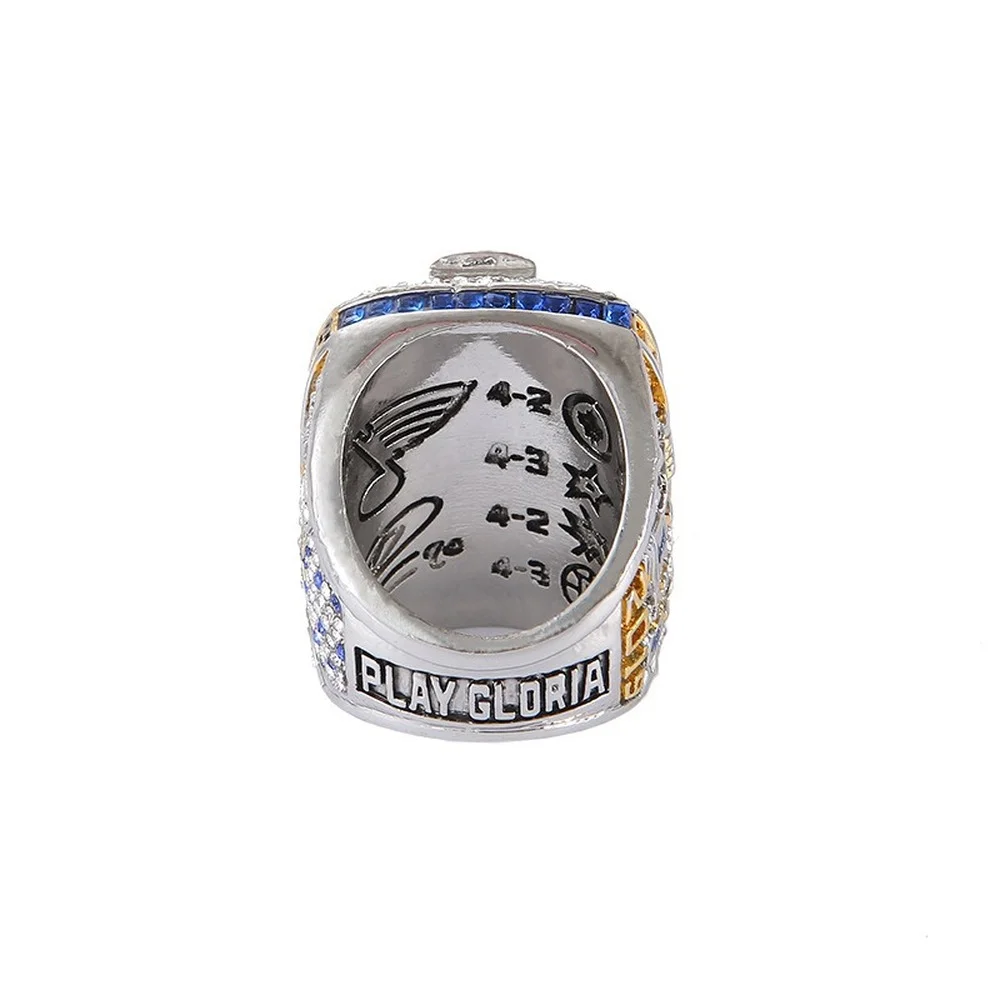 2020European and American Punk Style 2019NHL Ice Hockey St. Louis Blues Team Louis Bruce Stanley Cup Championship Memorial Ring
2020European and American Punk Style 2019NHL Ice Hockey St. Louis Blues Team Louis Bruce Stanley Cup Championship Memorial Ring
