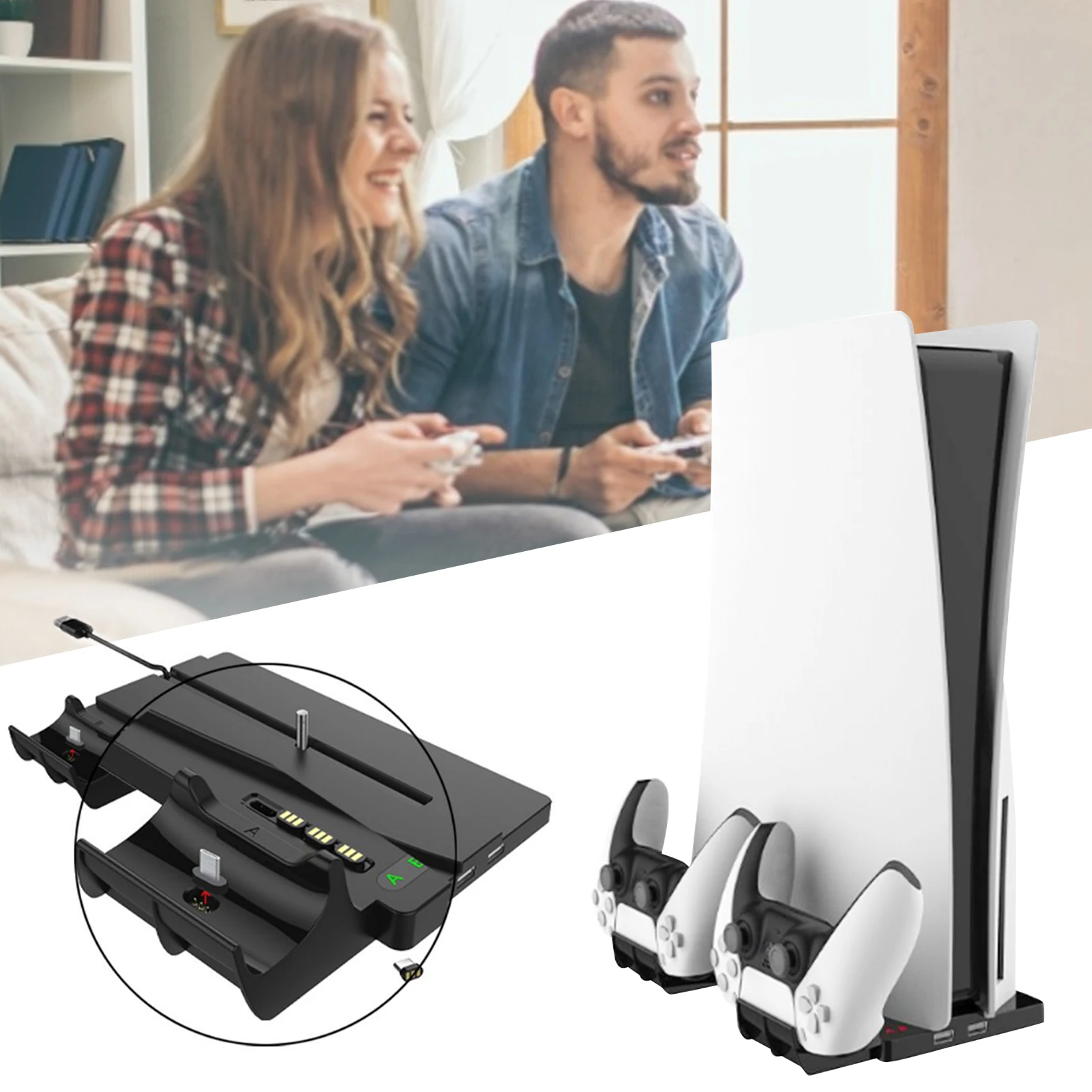 Game Controller Charging Stand Gamepad Charging Base for PS5 Multi-function charging base bracket PS5 handle charging base Hot
Game Controller Charging Stand Gamepad Charging Base for PS5 Multi-function charging base bracket PS5 handle charging base Hot