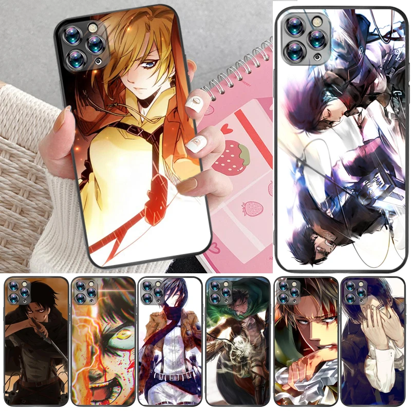 Attack On Titan Mikasa Ackerman Eren Jager Armin Arlert Levi Phone Case For iPhone 11 Pro Max Funda Back Cover Carcasa Cases
Attack On Titan Mikasa Ackerman Eren Jager Armin Arlert Levi Phone Case For iPhone 11 Pro Max Funda Back Cover Carcasa Cases