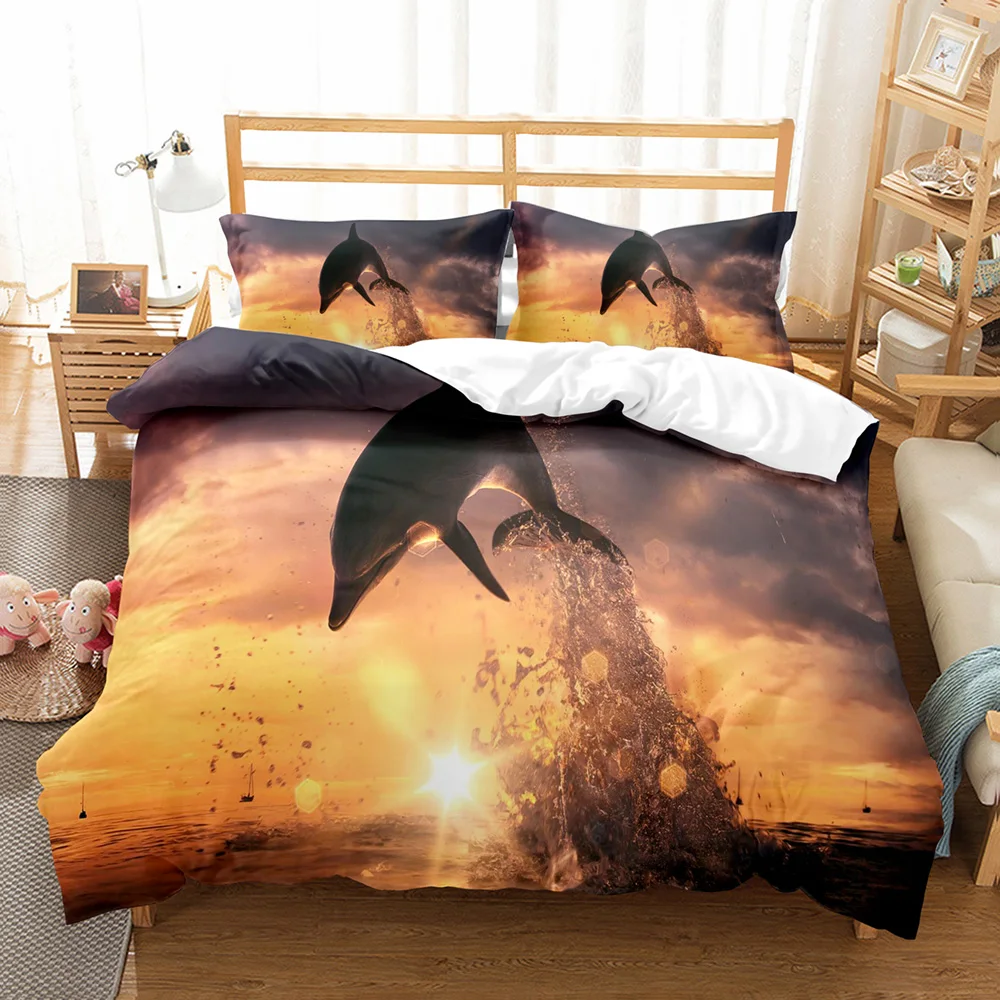 Animal Dolphin Bedding Set Ocean Shark Comforter 3D Print Luxury Duvet Cover Set Home Textile Decor Full Queen King Single Size
Animal Dolphin Bedding Set Ocean Shark Comforter 3D Print Luxury Duvet Cover Set Home Textile Decor Full Queen King Single Size