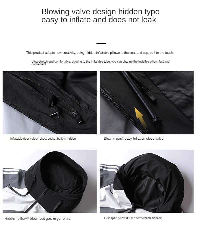 Casual Jacket Coat Autumn Winter New Windbreaker Hoodies Hooded Coat Men's Clothing Inflatable U Pillow Men Mens Jackets Coats
Casual Jacket Coat Autumn Winter New Windbreaker Hoodies Hooded Coat Men's Clothing Inflatable U Pillow Men Mens Jackets Coats