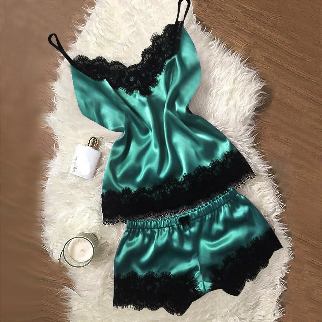 Sexy Lingerie Set Women's Pajama Set Temptation Babydoll Satin Nightwear Cami Top and Shorts Pijama Mujer Intimates Night Suit
Sexy Lingerie Set Women's Pajama Set Temptation Babydoll Satin Nightwear Cami Top and Shorts Pijama Mujer Intimates Night Suit