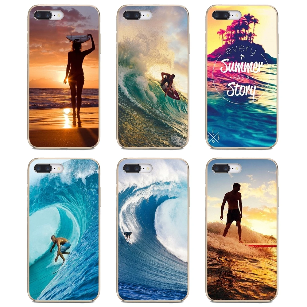 Мягкий чехол для Samsung Galaxy Note 3 4 5 8 9 S3 S4 S5 Mini S6 S7 Edge S8 S9 S10 Plus Sea-wave-surf-summer-surf-ocean |