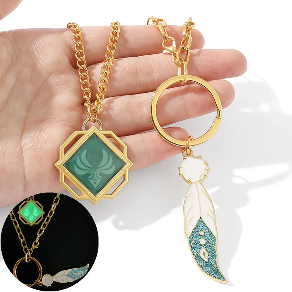 Genshin Impact Barbatos Venti Cosplay Necklace God's Eye Wind Element Metal Luminous Double Pendant Creative Jewelry Prop
Genshin Impact Barbatos Venti Cosplay Necklace God's Eye Wind Element Metal Luminous Double Pendant Creative Jewelry Prop
